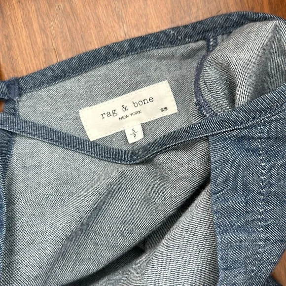 rag & bone Blue Denim Mini Dress - Picture 6 of 6